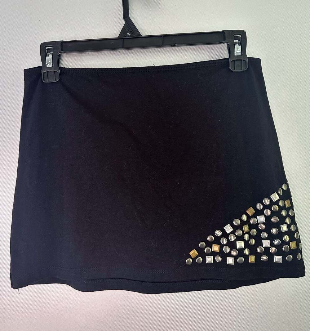 Tripp NYC Studded‎ Mini Skirt Black Size S